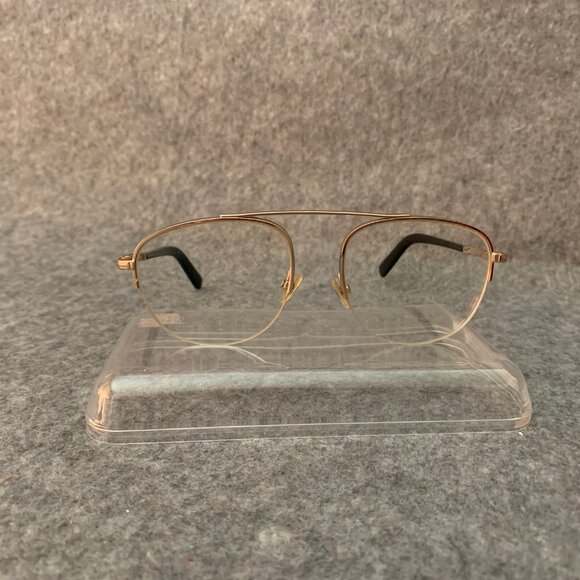 Tom Ford Vintage Black Gold Half Rim Optical/Prescription Eyeglasses Frame - Picture 9 of 15
